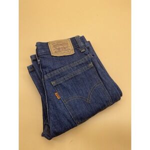 Vintage 80s Student Cut Orange Tab Levi Jeans Slim Fit‎ 716-0914  size 25 x 28 L
